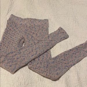 Fuzzy pajama leggings